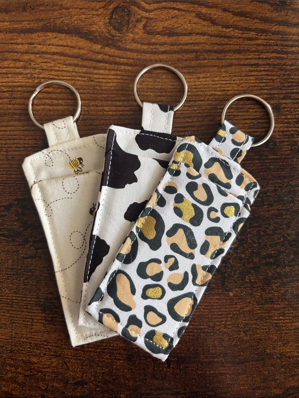 3 Keychain Chapstick Holders